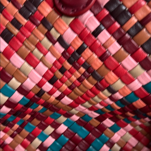 Colorful Woven Shoulder Bag